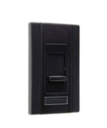 Wattstopper CD3FB163PBK Titan Series Fluorescent 3-Wire Dimmer with Preset, Black, 16 A, Voltage 277V