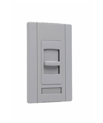 Wattstopper CD4FB3PGRY Titan Series Fluorescent 3-Way, Preset 4 Wire Dimmer, 24 VDC, Gray