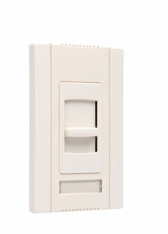 Wattstopper CD4FB3PLA Titan Series Fluorescent 3-Way, Preset 4 Wire Dimmer, 24 VDC, Light Almond