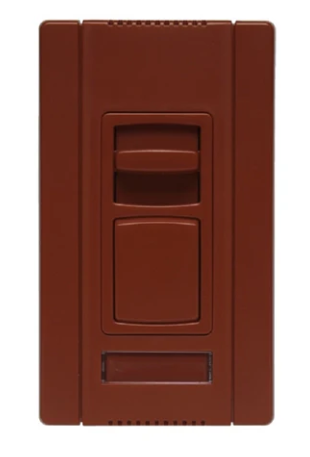 Wattstopper CD703PRED Titan 700W Incandescent Single Pole/ 3-Way, Slide to off Dimmer with Preset, Red Finish