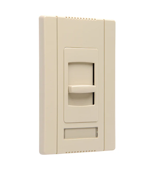 Wattstopper CDDH16NAI 1.6A Slide Dimmer, Dehummer, 4-Speed, Ivory Finish