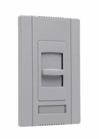 Wattstopper CDFB10277GRY Slide Dimmer, Electronic Single Pole, 2-Wire, 10A 277V - Gray Finish