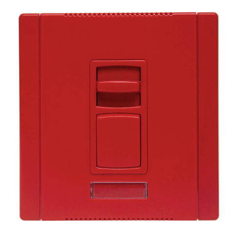 Wattstopper CDFB163PRED Titan Series Fluorescent 2-Wire Slide Dimmer with Preset, Single-Pole, 3-Way, 16A, Red