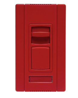 Wattstopper CDFB53PRED Titan Series Fluorescent 2 Wire Dimmer, Single-Pole, 3-Way, Preset On-Off, 5A, Red