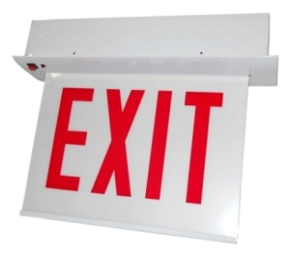 ORBIT CESRE-A-2-AC-E-L Chicago Approved Led Recess Mount Exit Sign Al Housing 2F AC Only Exit Left Arrow