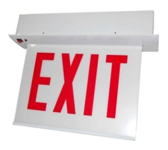 ORBIT CESRE-A-2-AC-E-N Chicago Approved Led Recess Mount Exit Sign Al Housing 2F AC Only Exit No Arrows