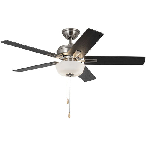 Kuzco Lighting CF78752-BN-LKP Erikson 52 inch Brushed Nickel Pull Chain Ceiling Fan
