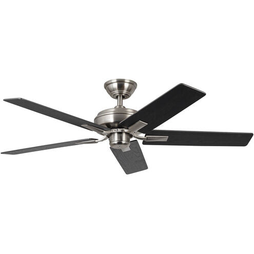 Kuzco Lighting CF78752-BN-NLW Erikson 52 inch Brushed Nickel Wall Control, 3 Speed Ceiling Fan