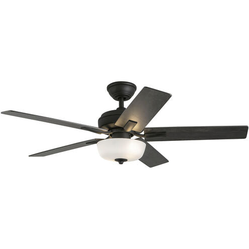 Kuzco Lighting CF78752-MB-LKW Erikson 52 inch Matte Black Wall Control, 3 Speed Ceiling Fan