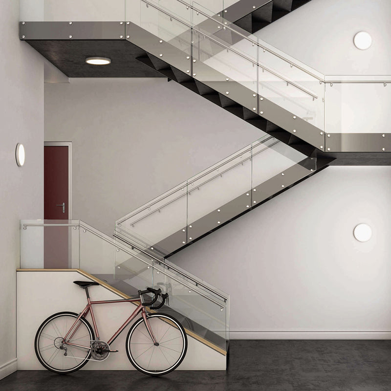 DALS Lighting CFLEDR10-CC-V-BK 10" LED Surface Mount - Wattage 17W - CCT Selectable - Lumens 1000 lm - Voltage 120-347V - Black Finish