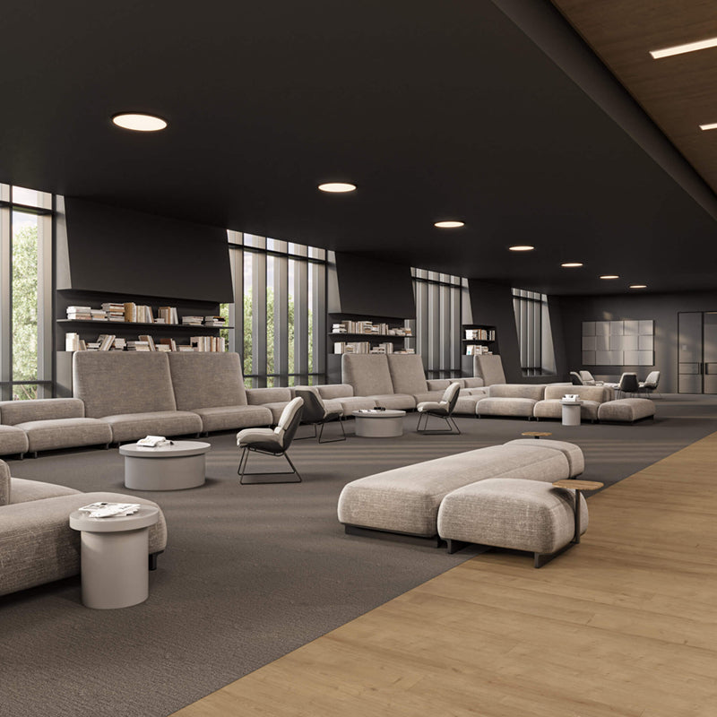 DALS Lighting CFLEDR24-CC-V-BK 24" LED Surface Mount - Wattage 40W - CCT Selectable - 3000 Lumens - Voltage 120-347V - Black Finish