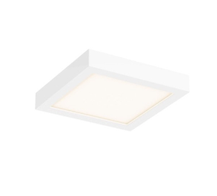 DALS Lighting CFLEDSQ06-CC-WH 11 Watt 6" Square LED Surface Mount - CCT Selectable - 700 Lumens - 120V - White Finish