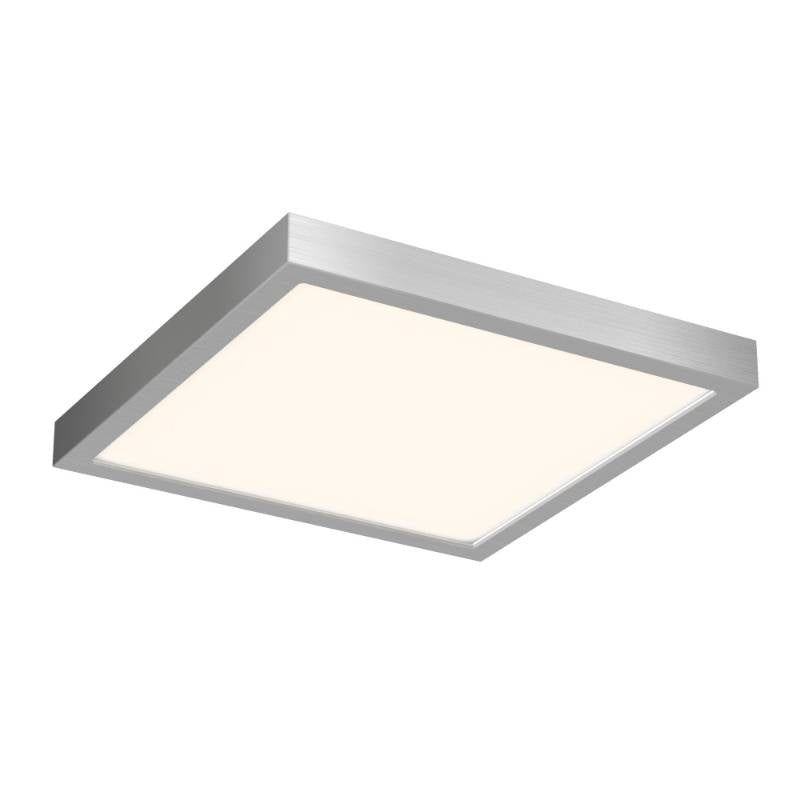 DALS Lighting CFLEDSQ10-CC-SN 10" Square LED Surface Mount, Multi-Color Temperature, Lumens 1,000Lm, Voltage 120V, Wattage 17W, Satin Nickel Finish