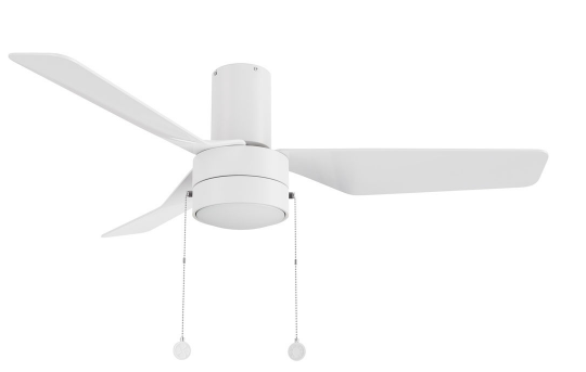 Carro USA CFP443N2-L11-W1-1-FM Formosa Contemporary Black LED 44" Home Ceiling Fan, White Finish