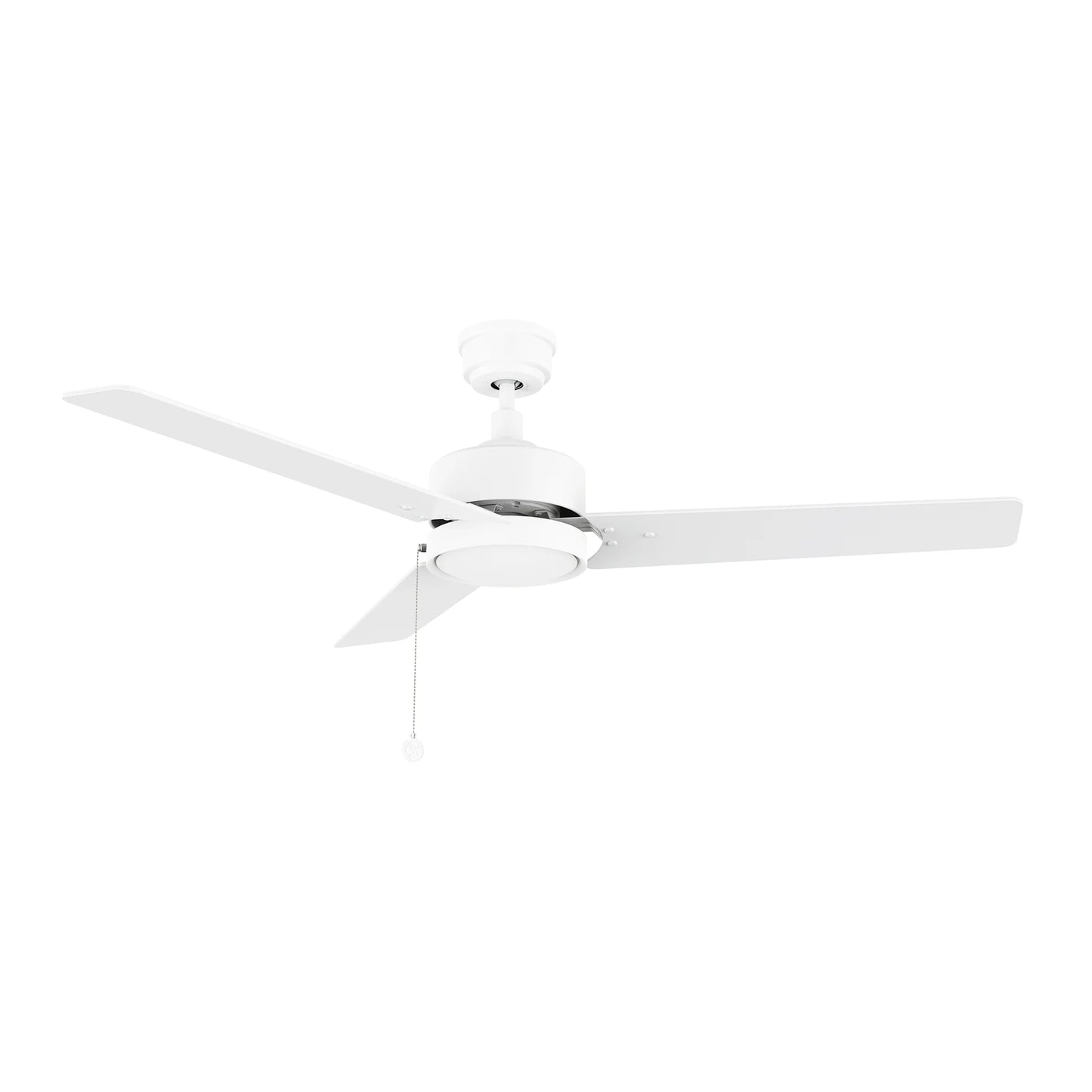 Carro USA CFP523E5-N30-W1-1 52" VINK Ceiling Fan with Pull Chain Control - Fixture Finish: White - Blade Finish: White