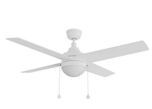 Carro USA CFP524E6-L12-W1-1 Malta Contemporary LED 52" Ceiling Fan, White Finish