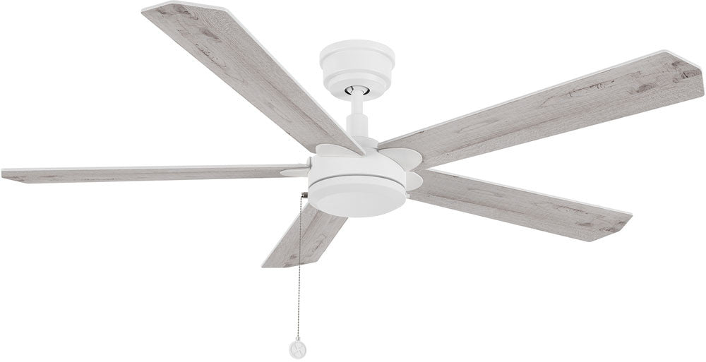 Carro USA CFP525E2-N10-WP-1 52" VALENCIA Ceiling Fan with Pull Chain Control - Fixture Finish: White - Blade Finish: White & Whitewashed