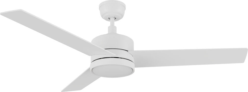 Carro USA CFR523E5-N10-W1-1 52" Santana Contemporary Home Ceiling Fan - Fixture Finish: White - Blade Finish: White