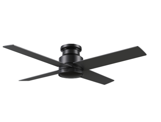 Carro USA CFR524E5-N10-B2-1-FM 52 Inch Santana Contemporary Black Home Ceiling Fan