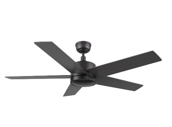 Carro USA CFR525E5-N10-B2-1 52 Inch Santana Contemporary Black Home Ceiling Fan