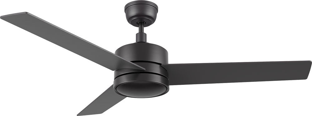 Carro USA CFW523E5-N10-B2-1 52" Santana Modern Home Ceiling Fan - Fixture Finish: Black - Blade Finish: Black