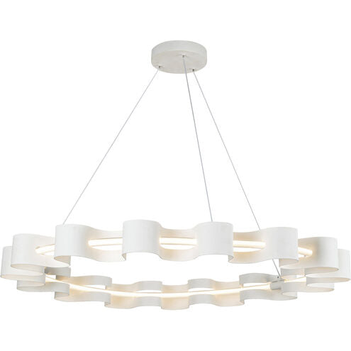 Kuzco Lighting CH18035-AW Nami LED 32.75 inch Antique Chandelier Ceiling Light White Finish