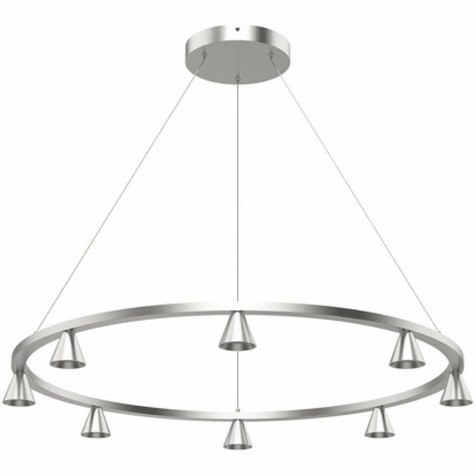 Kuzco Lighting CH19933-BN-UNV Dune LED Chandelier Light Brushed Nickel Finish