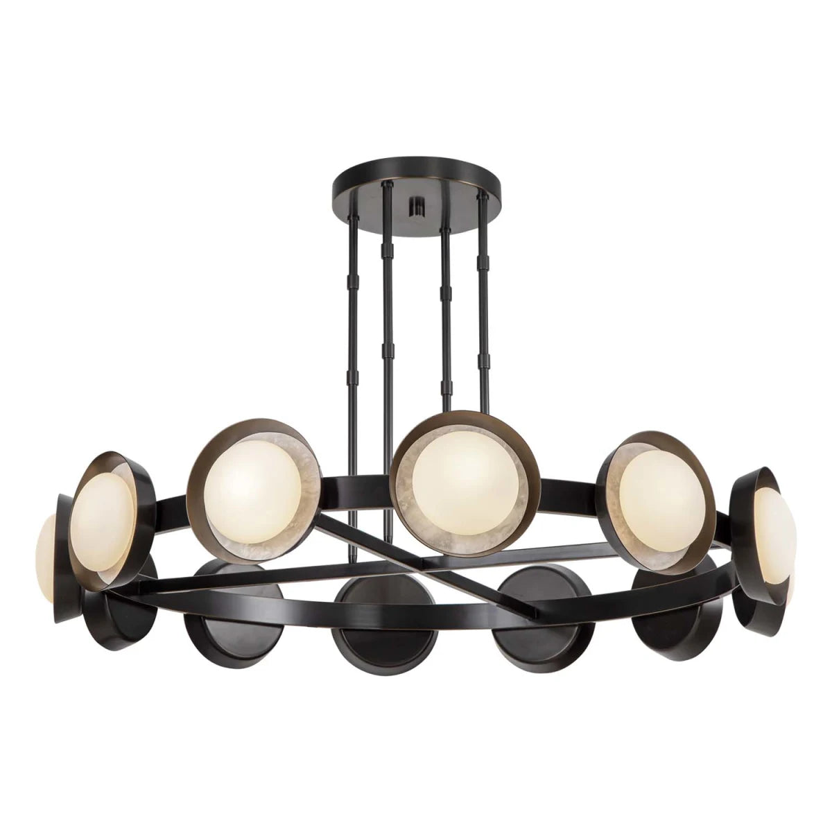 Alora Lighting CH320050UB Alonso LED 50.5 inch Urban Bronze Chandelier Ceiling Light
