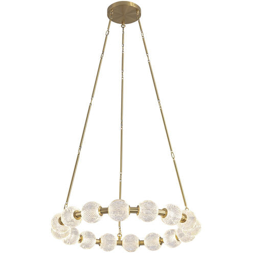 Alora Lighting CH321032NB-UNV-010 Marni LED 32.38 inch Chandelier Ceiling Light Natural Brass Finish