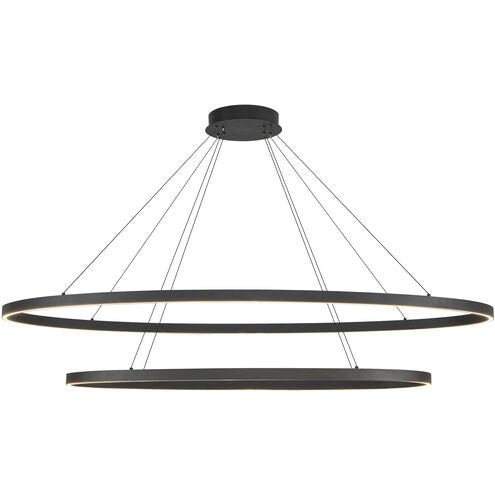 Kuzco Lighting CH79253-BK Ovale LED 28.25 inch Chandelier Ceiling Light Black Finish