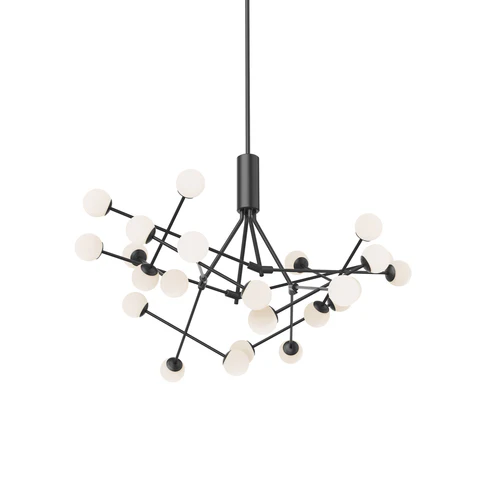 Kuzco Lighting CH97139-BK-UNV Moto LED 39.63 inch Chandelier Ceiling Light Black Finish