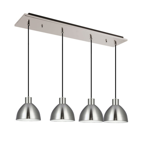 Kuzco Lighting MP1706BN-04 Chroma 6-in 4 Head Multi Pendant Ceiling Light - CCT: 3000K - Finish: Brushed Nickel