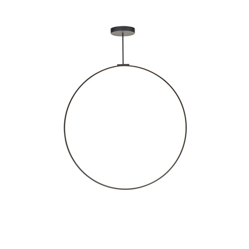 Kuzco Lighting PD82548-BK-UNV-010 Cirque 48-in Pendant Ceiling Light - CCT: 3000K - Finish: Black