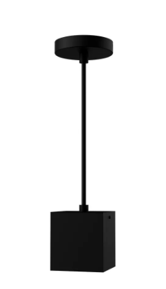 Westgate CMCS4S-MCTP-DD-BK LED 4" Square Surface/Pendant Cylinder Light, 9W/12W/15W, MCTP 3000K/4000K/5000K, Black Finish
