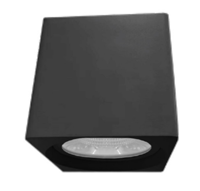 Westgate CMCSR7S-MCTP-DD-BK 7 Inch Square Round Corner Flush Mount Light Watt 30W/40W/50W, 80LM/W, 30K/40K/50K Black Finish