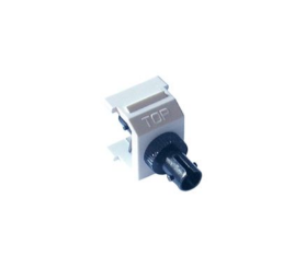 Lutron CON-1F-ST-WH Fiber Jack Connector, ST Style, for 6-Port Frame