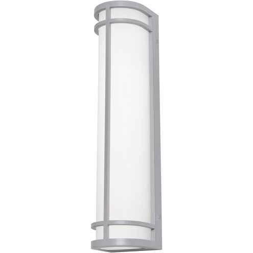 AFX Lighting CRNW0624LAJUDTG-PC Crain 24 inch LED Outdoor Wall Sconce Light Textured Grey Finish with Photocell