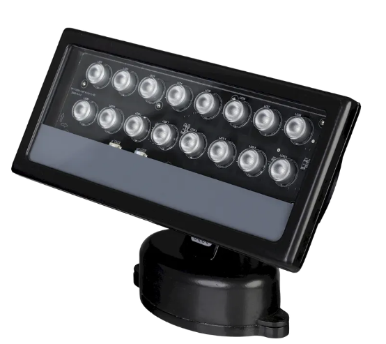 American Lighting CRSA-A1-RGBW-BK CORSA ARRAY 40W RGBW LED – 100-277V, 30° Beam, IP65, DMX 512, 5ft Power Cable with Plug, Male & Female Power & Signal Connectors