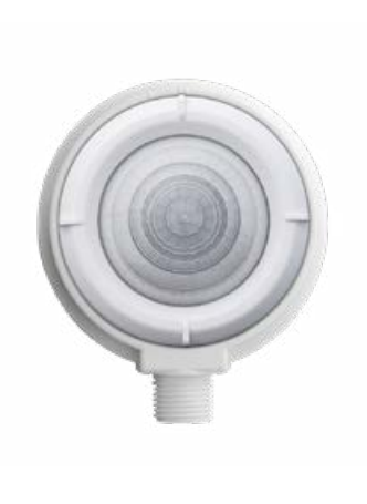 Eiko CS3-4354-3-M51 Mod Commercial LED Strip Light, 4', 35W, 4000K, 120-347V, Dimmable, Leviton® PIR Sensor (On/Off) w/ offset adapter, Low mount 360° lens
