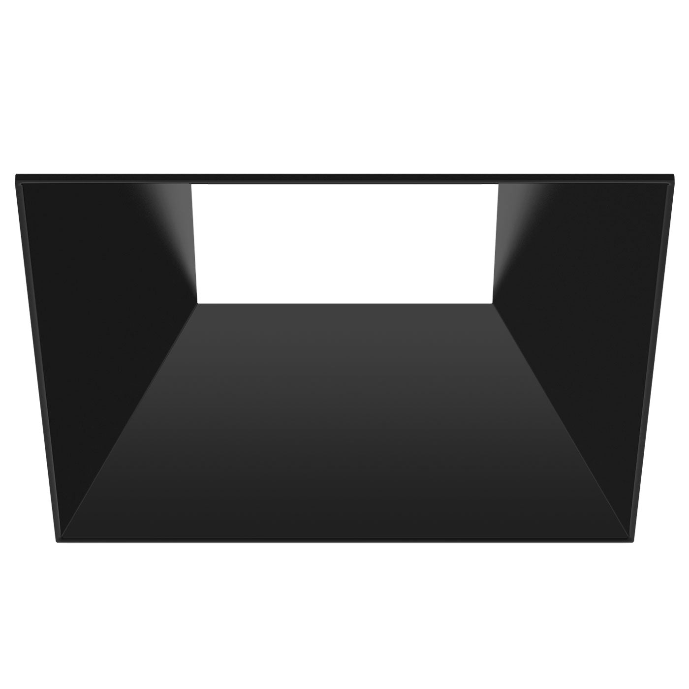 CSL Lighting ED5-KSFSTBK ECO 5in Square Fixed Flangeless Downlight Trim, Black Finish
