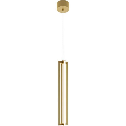 AFX Lighting CSSP24L30D1GD Cass LED 4 inch Gold Pendant Ceiling Light