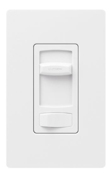 Lutron CT-103P-WH Skylark Contour Dimmer Switch, 1000W Incand./Halogen or 600VA MLV, 1 Pole/3-Way, 120V, White Finish