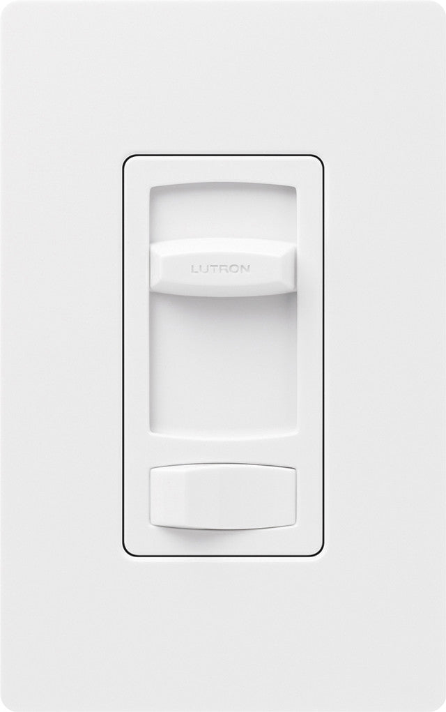 Lutron CTCL-153P-WH Skylark Contour LED + Dimmer Switch for LED & Incandescent Bulbs, 150-Watt/Single-Pole or 3-Way, White Finish