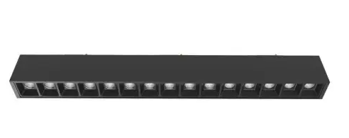 Eurofase Lighting CTMK-S-24-01 24-ft 160W Construct Trim Recessed Mount Kit, Straight Shape, Black
