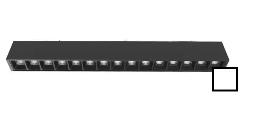 Eurofase Lighting CTMK-SQ-16-02 16-ft x 16-ft 320W Construct Trimmed Recessed Mount Kit, Square, White