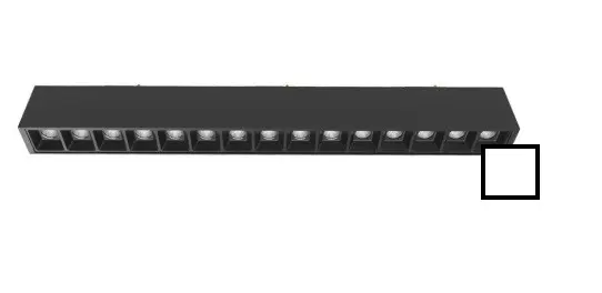 Eurofase Lighting CTMK-U-6X3X6-02 6-ft x 3-ft x 6-ft 160W Construct Trimmed Recessed Mount Kit, U, White