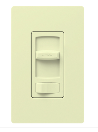 Lutron CTRP-253P-AL Skylark Contour Reverse-phase Elv Dimmer For Led/inc/hal/cfl - Almond Finish
