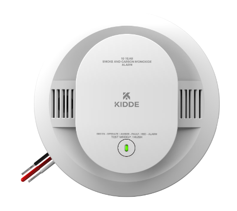 Kidde CUAC10YFEX FireX Combination Smoke & Carbon Monoxide Alarm, Hardwired with 10-Year Backup Battery 6 Pack