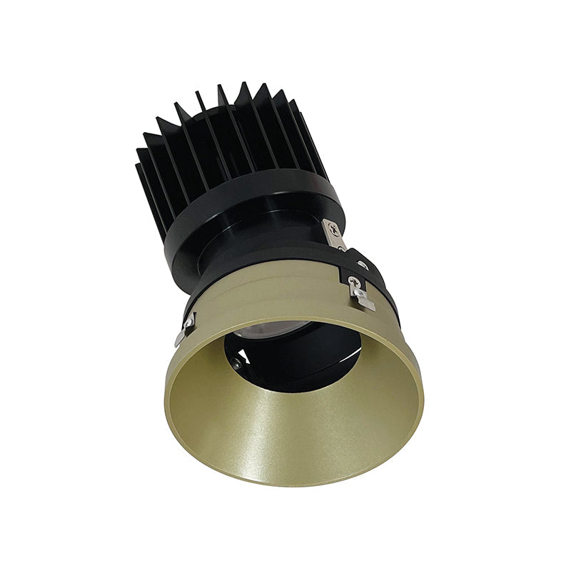 Nora Lighting NIO-4PRTLACDXCH/HL 4" Iolite PLUS Round Recessed Trim Less Adjustable light - CCT: Comfort Dim (3000K-2000K) - Finish: Champagne Haze