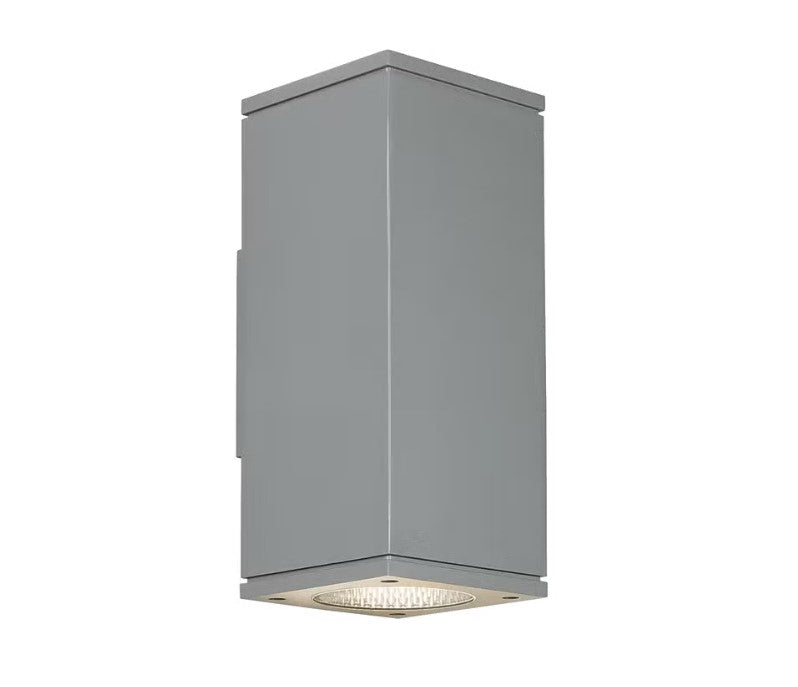 Visual Comfort Architectural 700OWTEG82712WWCHUDUNV Modern 12" Tegel LED Up & Down Outdoor Wall Light - CCT : 2700K - Beam Spread: 36° Up & Down- Finish: Charcoal
